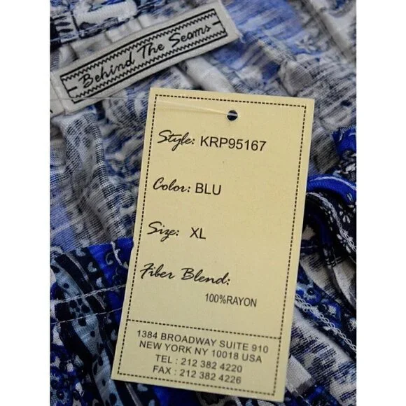 BEHIND THE SEAMS PAISLEY PRINT BOHO PEASANT TUNIC - Picture 8 of 9